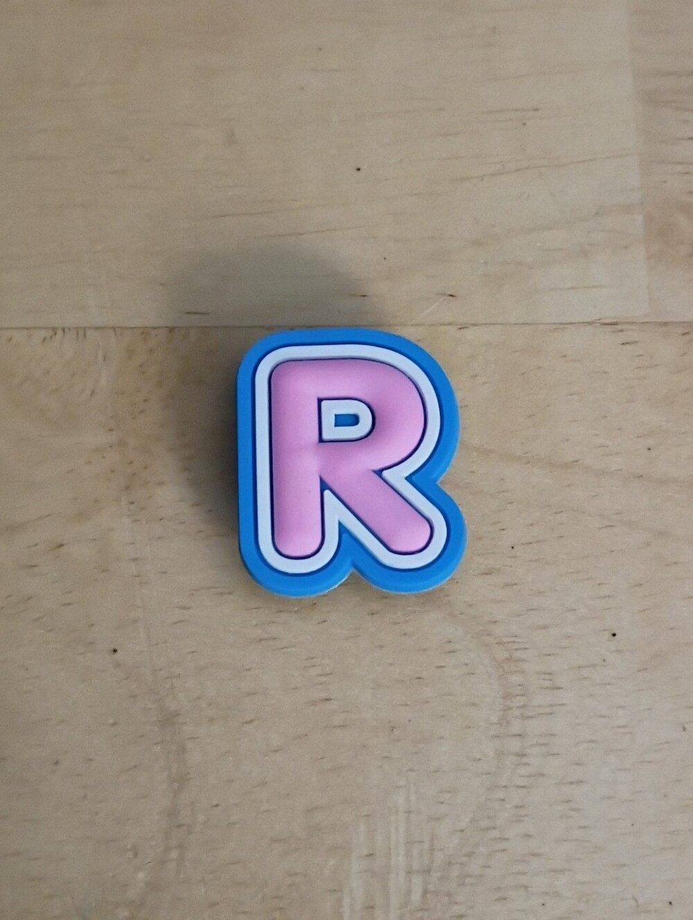 10 for $10 Jibbitz Croc Charms - Letter R Pink, White, Blue - New Shoe Charm